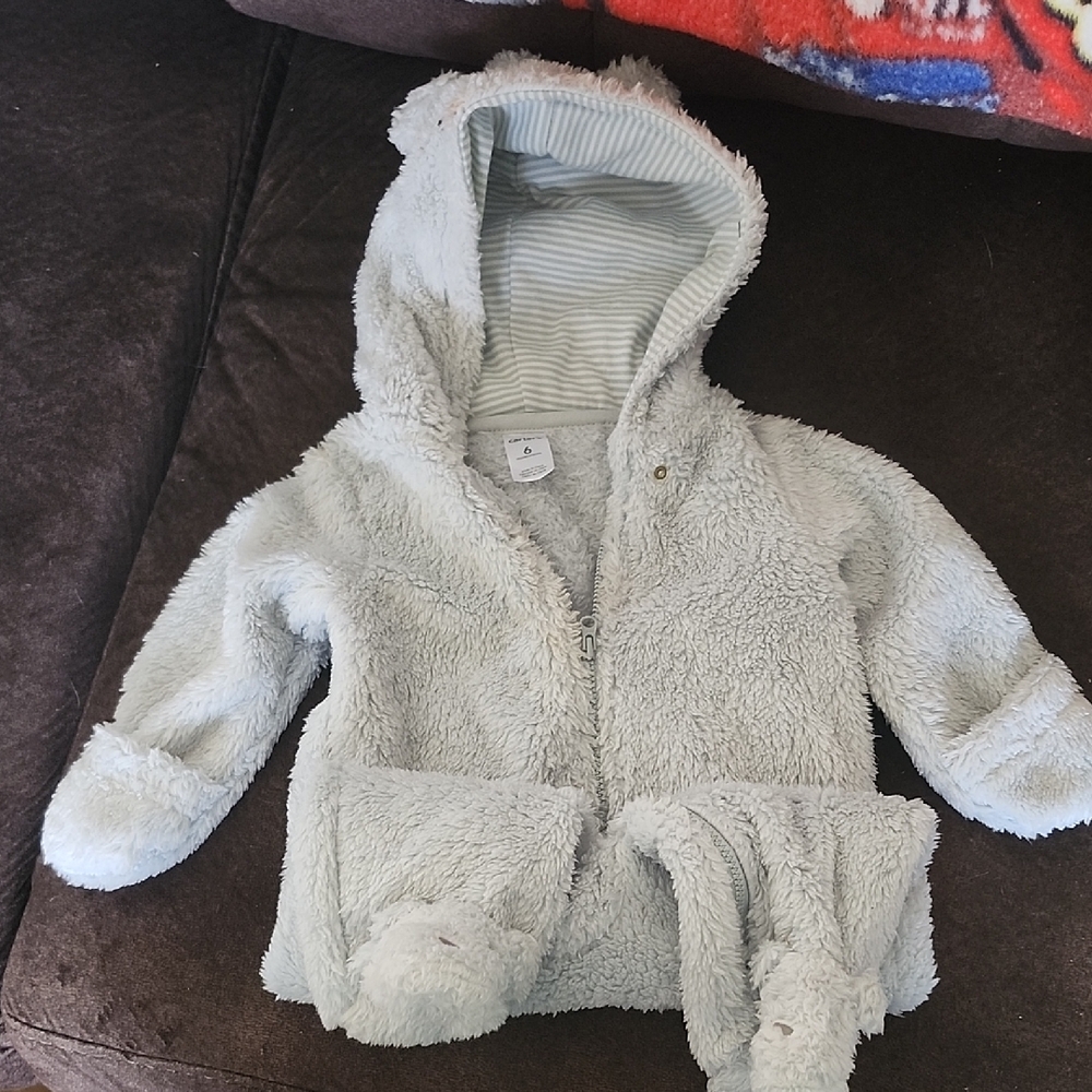 Carter's Soft Gray Fleece Hoodie